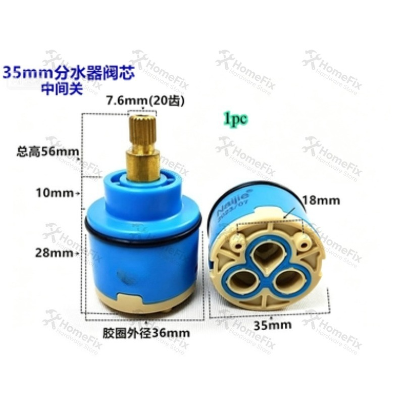 Basin Mixer Cartridge - 1 adet seramik vana çekirdeği 28mm