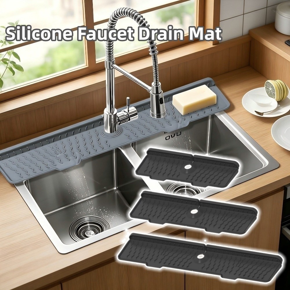 Silicone Tap Washer - Yeni Silikon Musluk Drenaj Matı Kaymaz