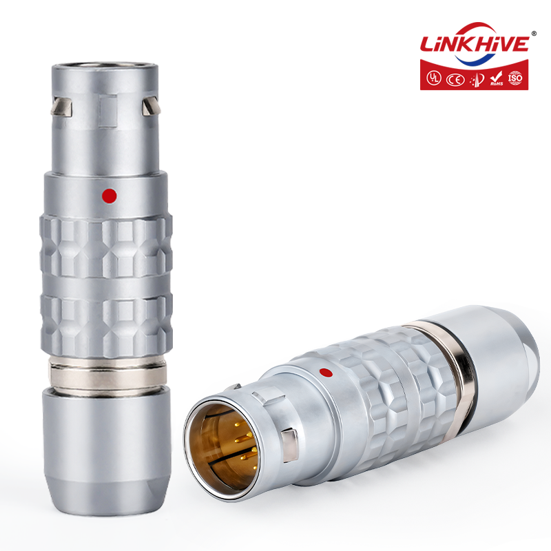 Push Fit Connector - LEMO FGG Dairesel Konnektör Erkek Fiş