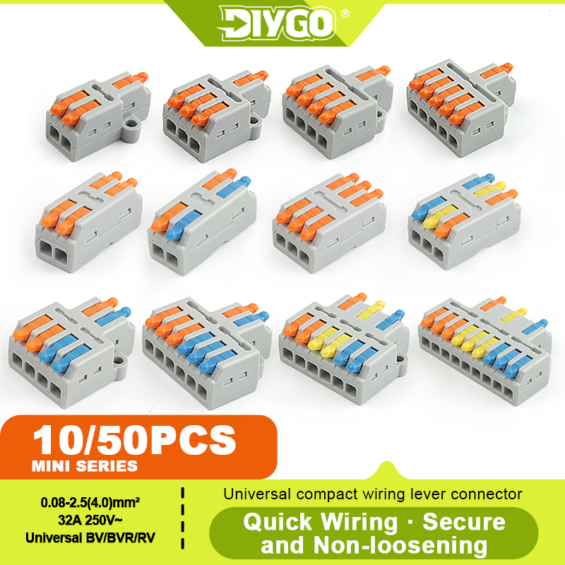 Push Fit Connector - DIY GO 10/50 adet evrensel kompakt