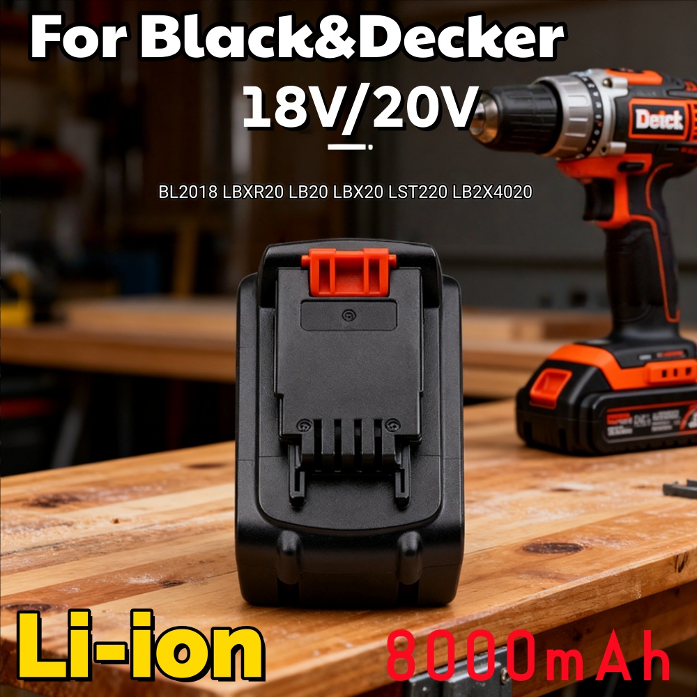Uzun Ömürlü 20V 8000mAh 8.0Ah  - Black+Decker Tool 20V Max incelemesi ve fiyatı